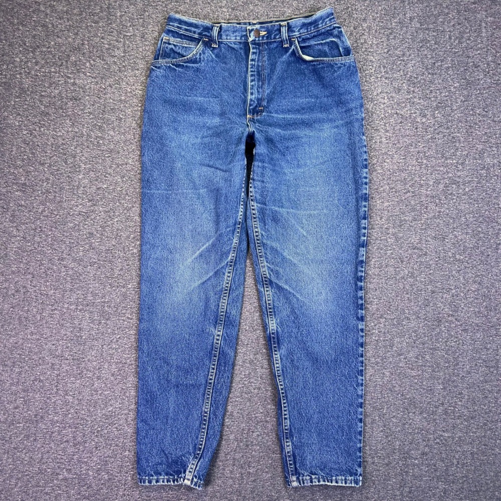 VTG 90s Gitano Jeans Womens 30x30 Blue High‎ Rise Tapered Mom 100% Cotton Denim